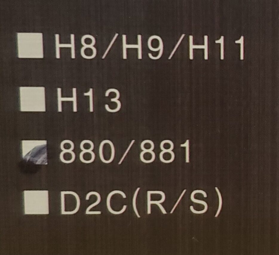 880 LED Headlight Bulb SET