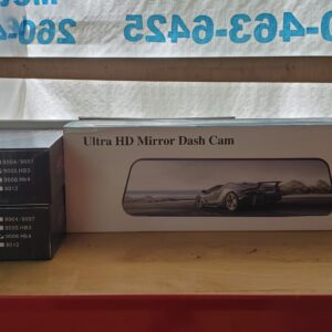 Dash cam, Low and High Beam LED Headlights, and Wiper Blades